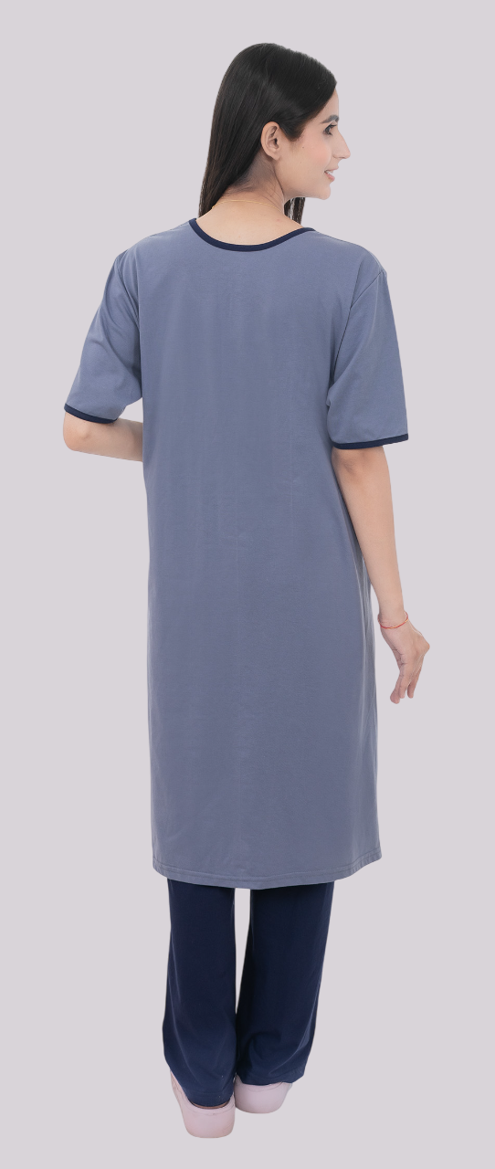 Women Summer Night Suit WN112 Dark Sky