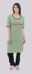 Women Summer Night Suit WN112 Light Green