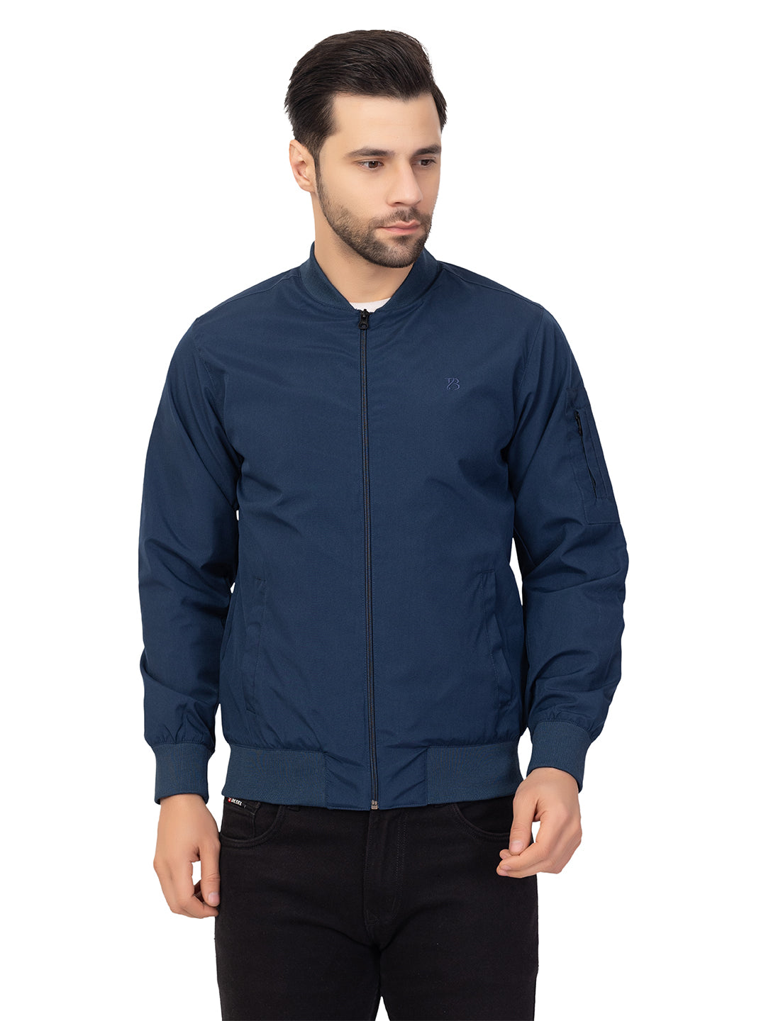 Men’s Comfort Fit High-Neck Zip Jacket