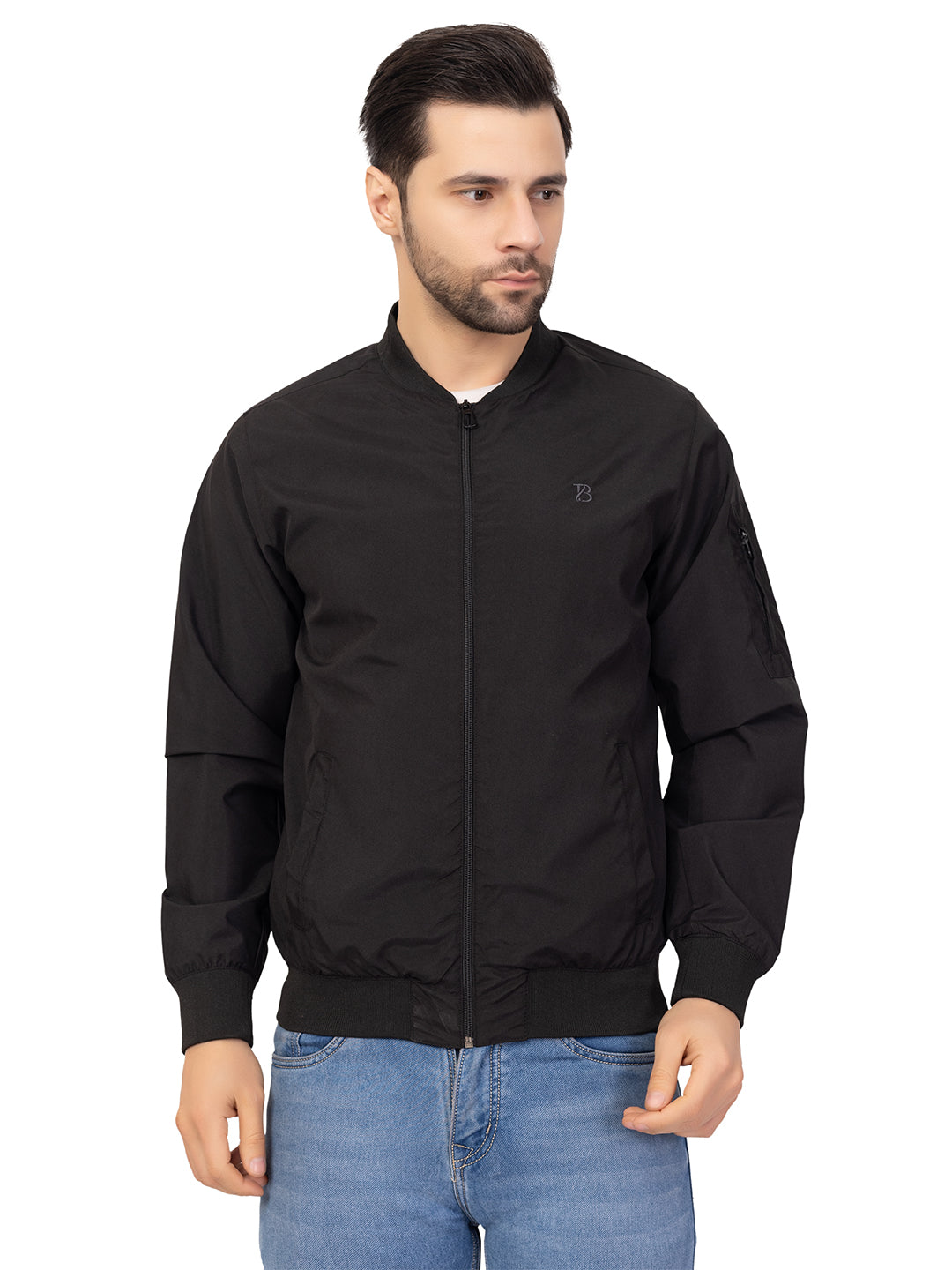Men’s Comfort Fit High-Neck Zip Jacket