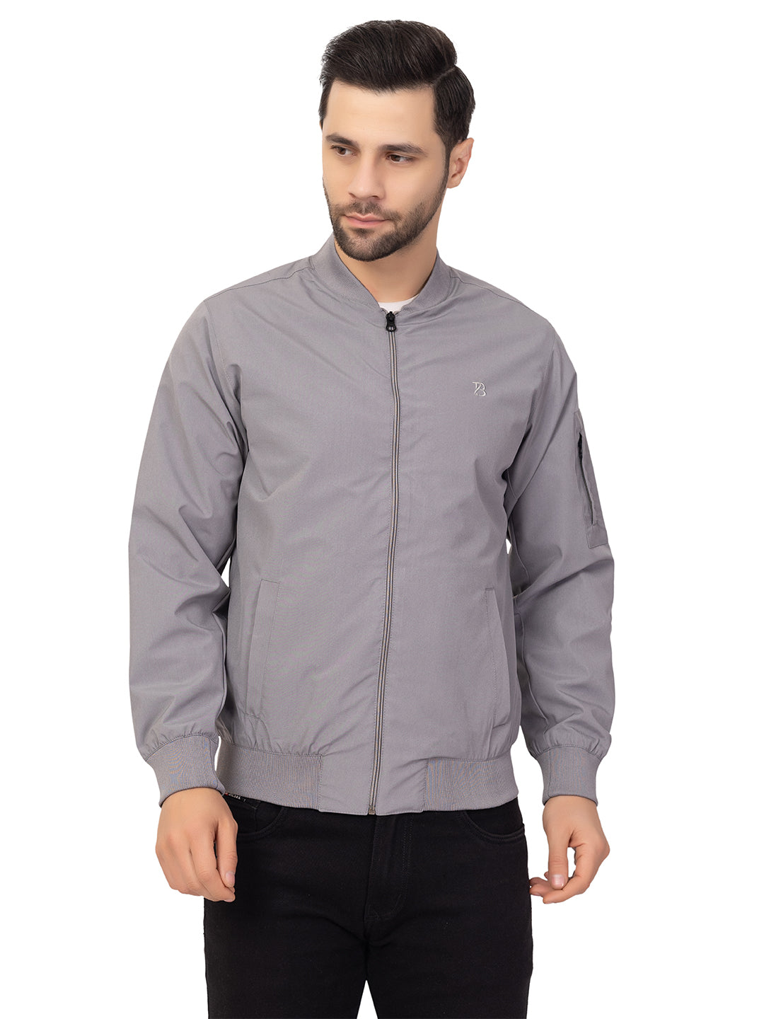 Men’s Comfort Fit High-Neck Zip Jacket