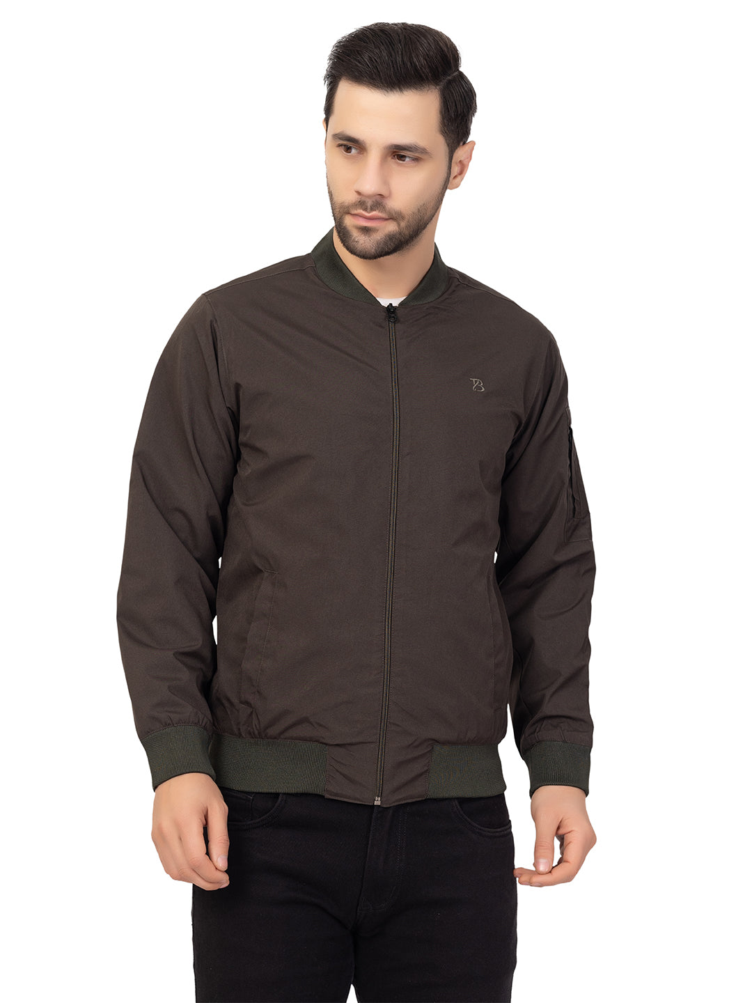 Men’s Comfort Fit High-Neck Zip Jacket
