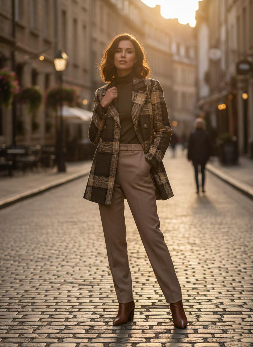 Women Cream Mustard Blazer